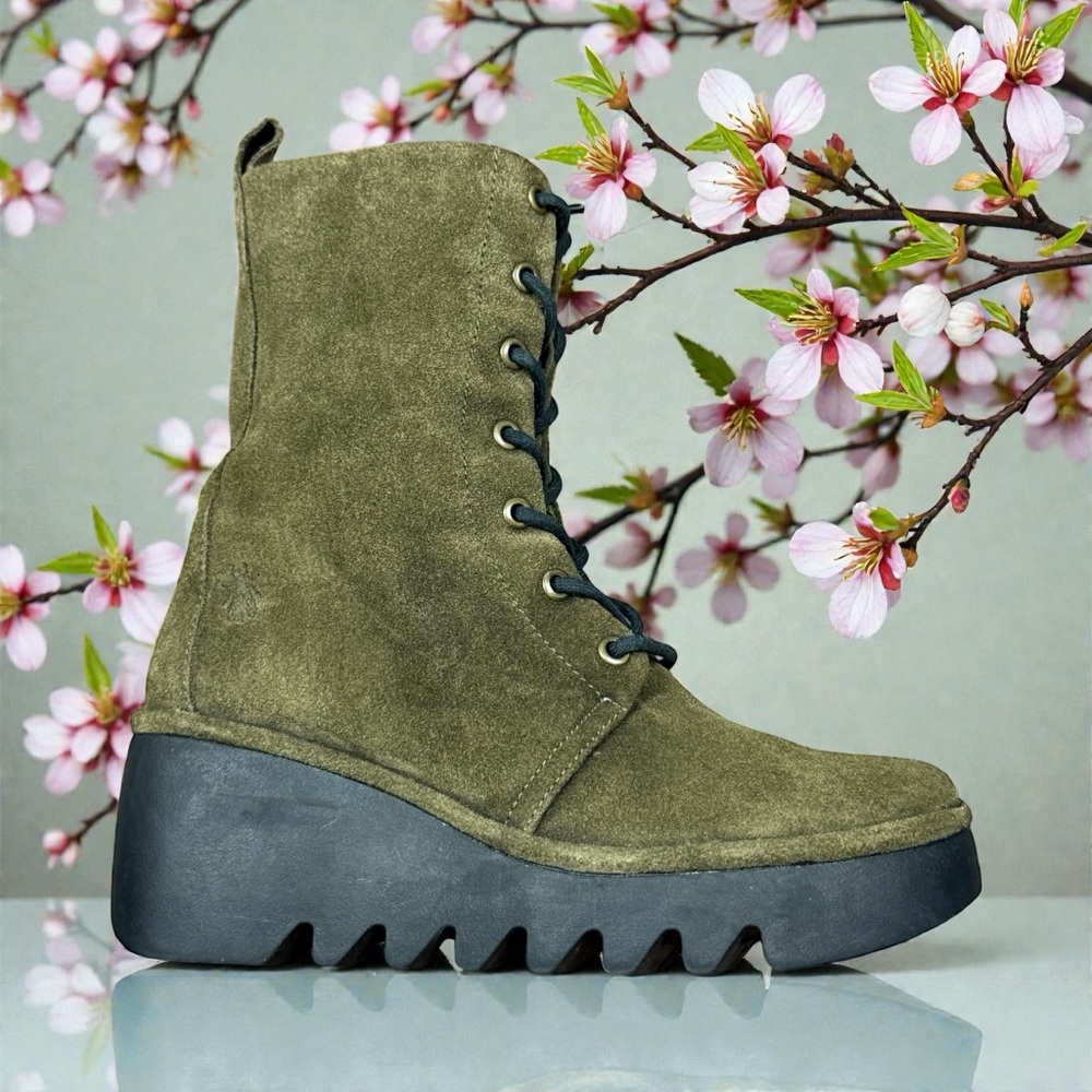 FLY LONDON Bird241fly Suede Women's Boots Size 37 Women